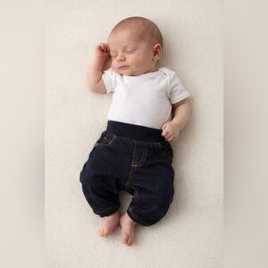 Carter's Navy Baby Pants with Orange Accents